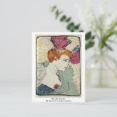 Marcelle Lendert van Henri de Toulouse-Lautrec Briefkaart (Staand voorkant)