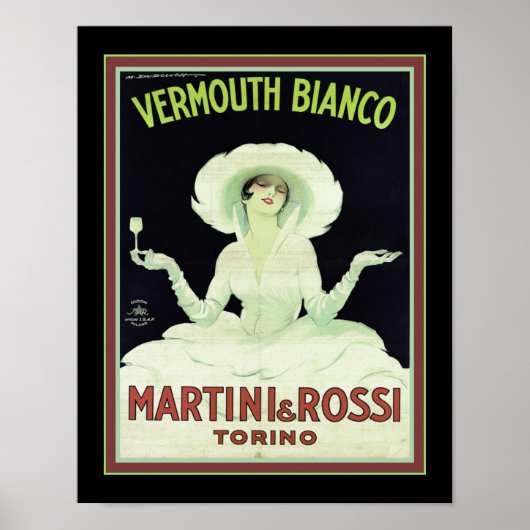 Marcello Dudovich Vermouth Bianco Poster (Voorkant)