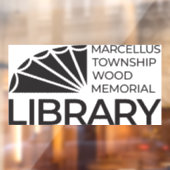 Marcellus Twp. Wood Memorial Library Window Cling Raamsticker (Vel 2)