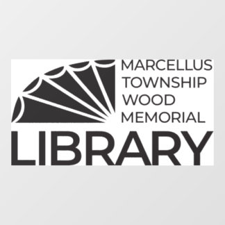 Marcellus Twp. Wood Memorial Library Window Cling Raamsticker