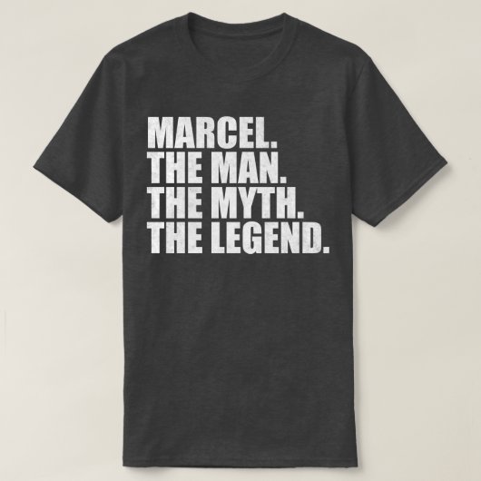 MarcelMarcel Naam Marcel voornaam T-shirt (Design voorkant)