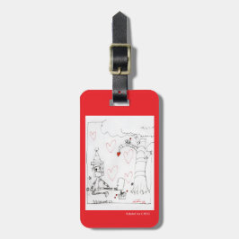 Marcenivo's Heart - KidsArt voor CHOC Bagagelabel