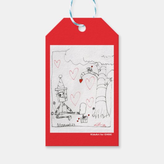 Marcenivo's Heart - KidsArt voor CHOC Cadeaulabel (Voorkant)