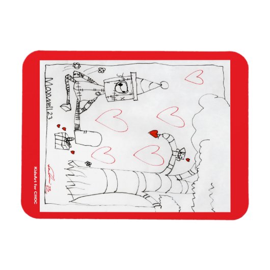 Marcenivo's Heart - KidsArt voor CHOC Magneet (Horizontaal)