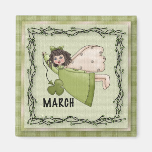 March Angel / Fairy Maand Magnet