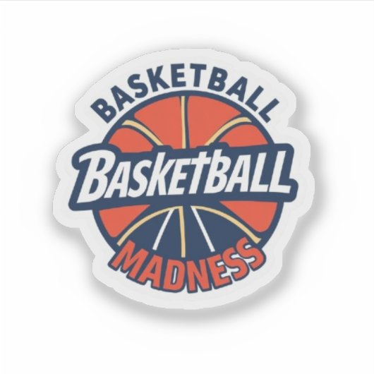 March Basketball Madness Tournament  Sticker (Voorkant)