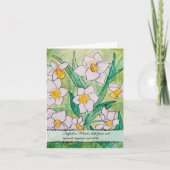 March Birth Flower Card Kaart (Voorkant)