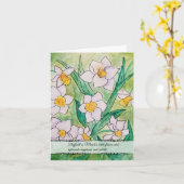 March Birth Flower Card Kaart (Gele Bloem)
