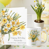 March Birth Flower Mug | Daffodils Mug Koffiemok