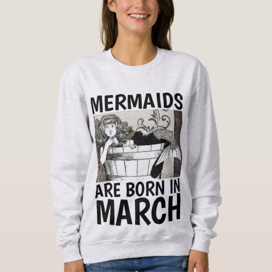 MARCH Birthday T-Shirts for Dames, MERMAID (Voorkant)