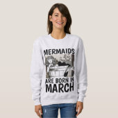 MARCH Birthday T-Shirts for Dames, MERMAID (Voorkant volledig)