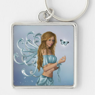 March Birthstone Fairy Sleutelhanger