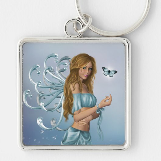 March Birthstone Fairy Sleutelhanger (Voorkant)