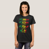 March Black Pride Afro-Amerikaans Juneteenth T-shirt (Voorkant volledig)
