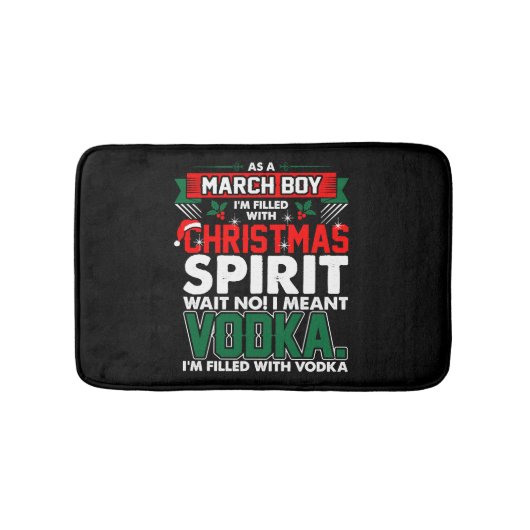 March Boy Christmas Spirit Badmat (Voorkant)