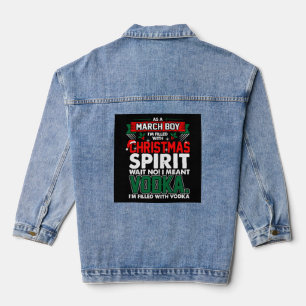 March Boy Christmas Spirit Denim Jacket