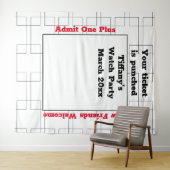 March Bracket Basketbal Watch Party Achtergrond Wandkleed (In Situ (horizontaal))