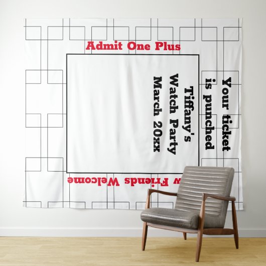 March Bracket Basketbal Watch Party Achtergrond Wandkleed (In Situ (horizontaal))