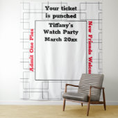 March Bracket Basketbal Watch Party Achtergrond Wandkleed (In situ)