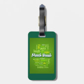 March Break Word Cloud Typography School Vacation Bagagelabel (Achterkant verticaal)