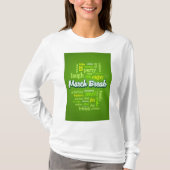 March Break Word Cloud Typography School Vacation T-shirt (Voorkant)
