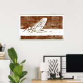 March Brown May Fly Poster (Thuiskantoor)