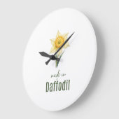 March Daffodil  Birth Flower Bodysuit Watercolor Grote Klok (Hoek)