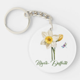 March-Daffodil Sleutelhanger