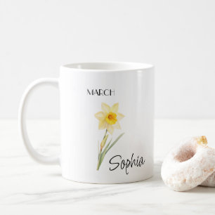 March Flower gepersonaliseerd Koffiemok