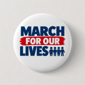 March for our lives patch ronde button 5,7 cm (Voorkant)