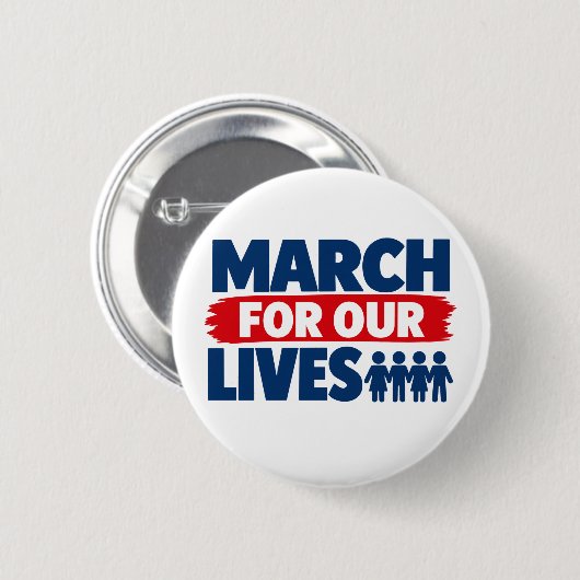 March for our lives patch ronde button 5,7 cm (Voorkant /achterkant)