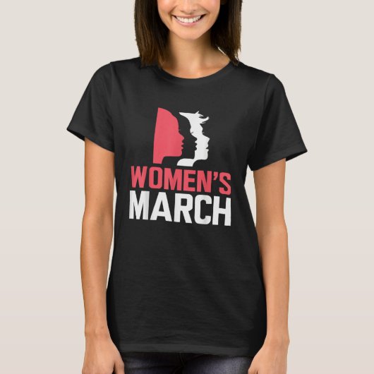 March For Reproductive Rights Pro Choice Feminist T-shirt (Voorkant)