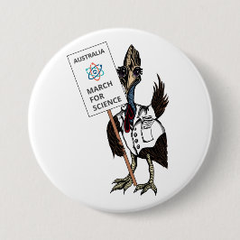 March for Science Australia - Cassowary - Ronde Button 7,6 Cm