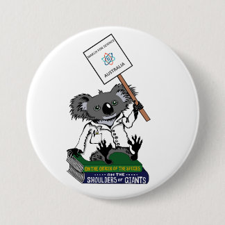 March for Science Australia - Koala Ronde Button 7,6 Cm