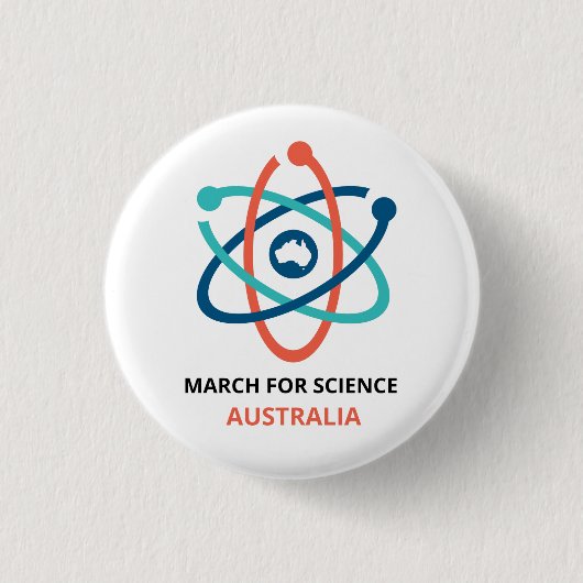 March for Science - Australia - Ronde Button 3,2 Cm (Voorkant)