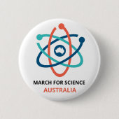 March for Science - Australia - Ronde Button 5,7 Cm (Voorkant)