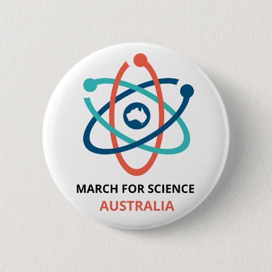 March for Science - Australia - Ronde Button 5,7 Cm (Voorkant)