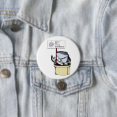 March for Science Australia - Shark - Ronde Button 7,6 Cm (In situ)