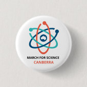 March for Science - Canberra - Ronde Button 3,2 Cm (Voorkant)