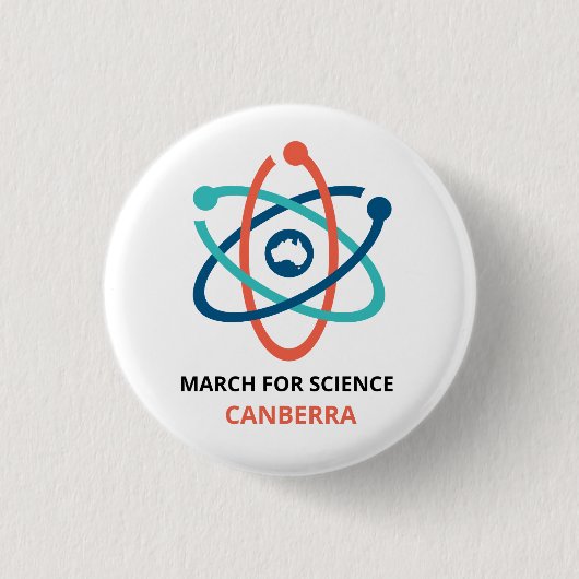 March for Science - Canberra - Ronde Button 3,2 Cm (Voorkant)
