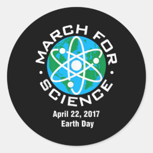 March for Science Earth Day 2017 Ronde Sticker