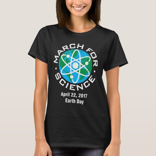 March for Science Earth Day 2017 T-shirt (Voorkant)