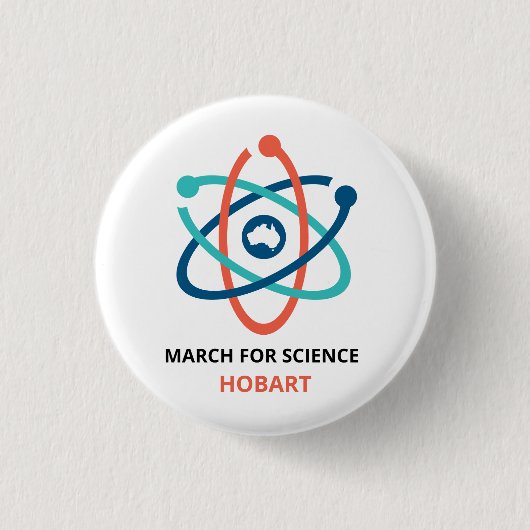 March for Science - Hobart - Ronde Button 3,2 Cm (Voorkant)