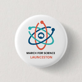 March for Science - Launceston - Ronde Button 3,2 Cm