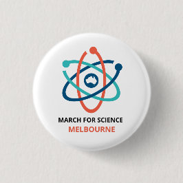 March for Science - Melbourne - Ronde Button 3,2 Cm