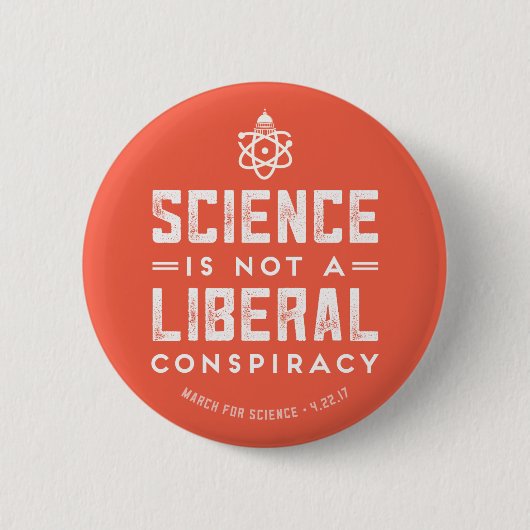 March for Science Support Science Button (Voorkant)