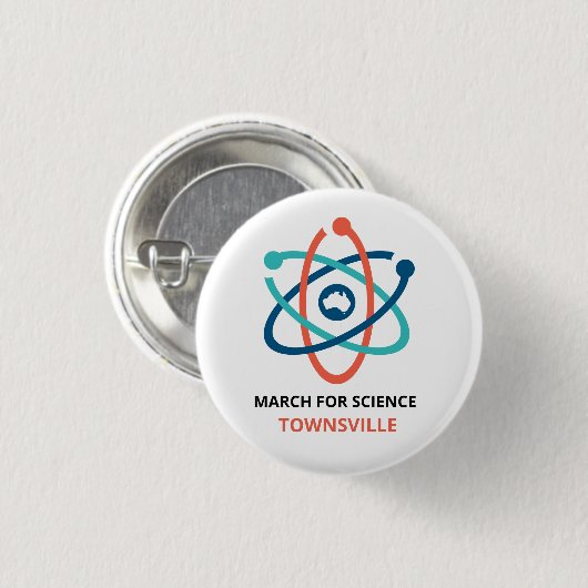 March for Science - Townsville - Ronde Button 3,2 Cm (Voorkant /achterkant)