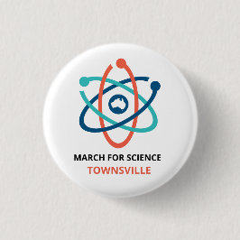 March for Science - Townsville - Ronde Button 3,2 Cm