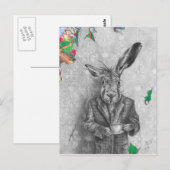 March Hare Briefkaart (Voorkant / Achterkant)