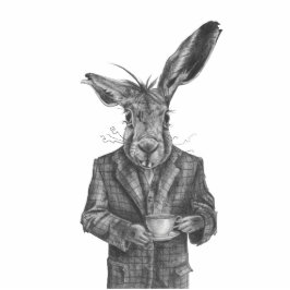 March Hare Photo Sculpture Alice in Wonderland Staand Fotobeeldje